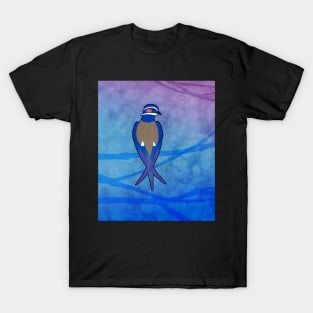 Whiskered Treeswift (Hemiprocne comata) T-Shirt